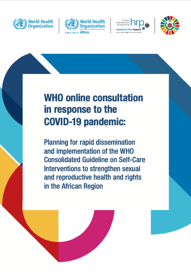 WHO online consultation in response to the COVID 19 pandemic